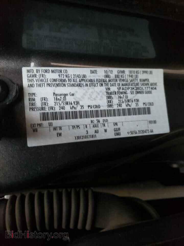 2013 FORD FOCUS - VIN: 1FADP3K28DL177404 - Photo 10