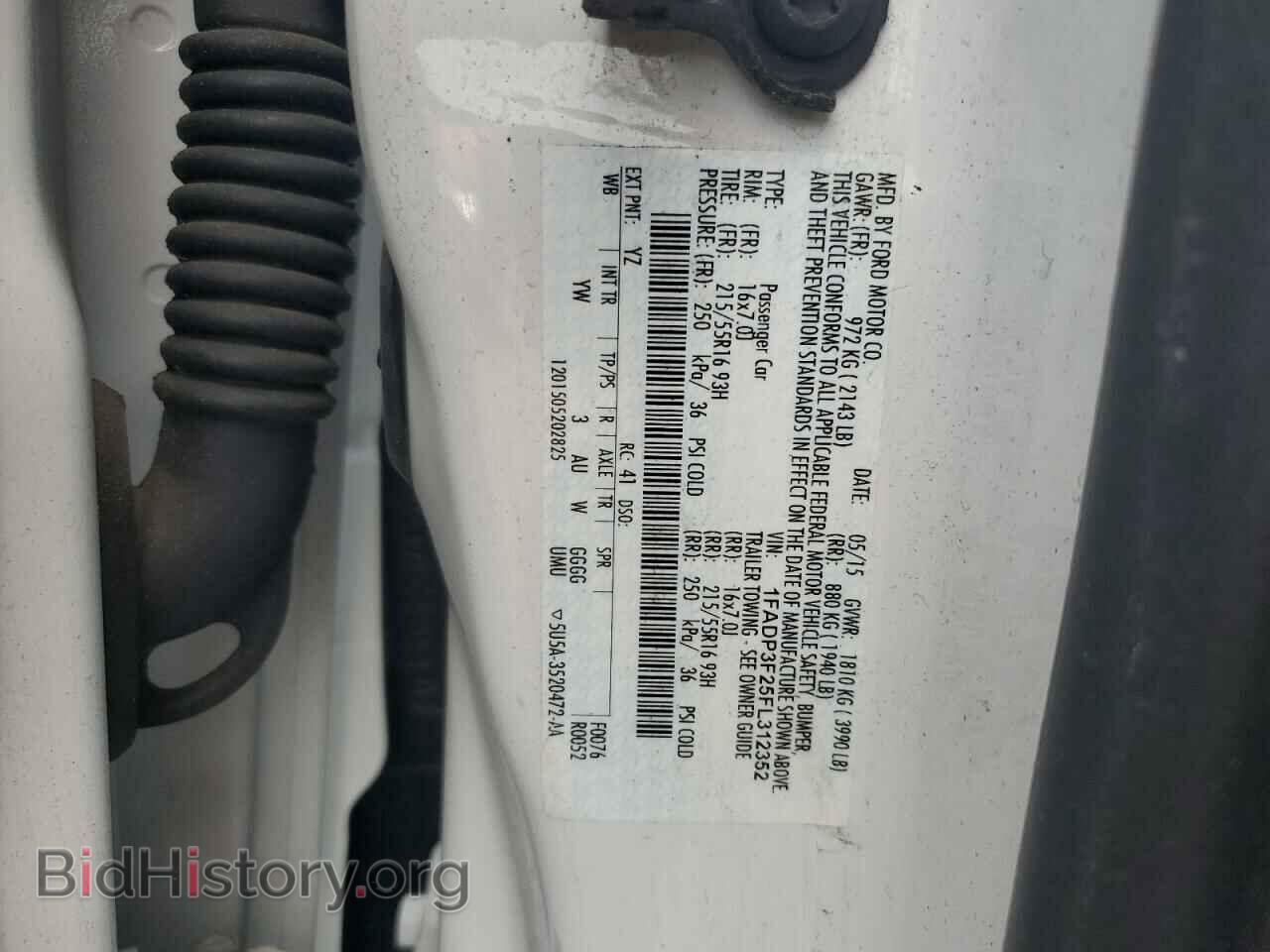 2015 FORD FOCUS - VIN: 1FADP3F25FL312352 - Фото 12