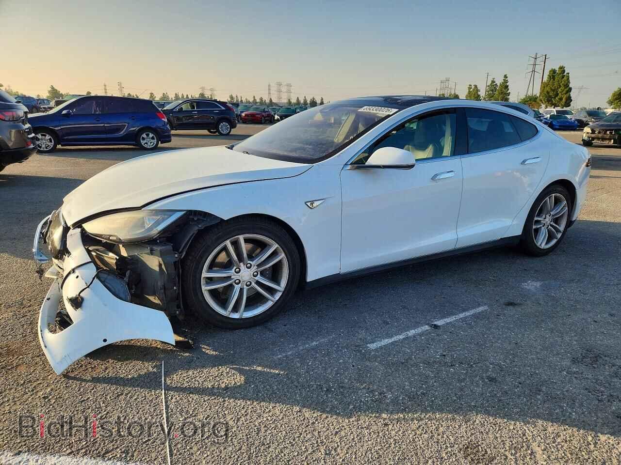 2016 Tesla MODEL S (VIN 5YJSA1E27GF125837) — фото 1 из 14, Copart, повреждение: передняя часть