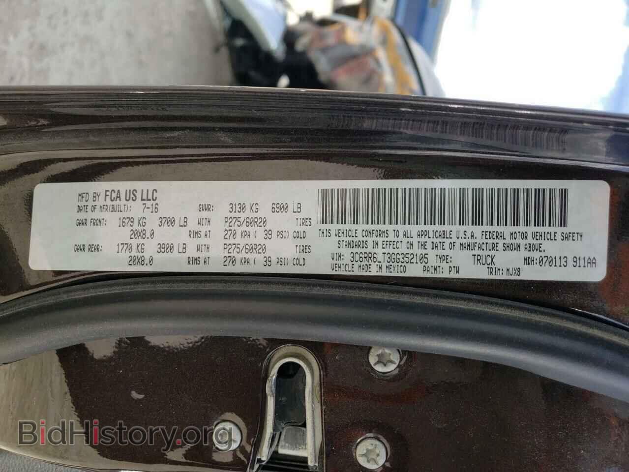 2016 RAM 1500 - VIN: 3C6RR6LT3GG352105 - Фото 10