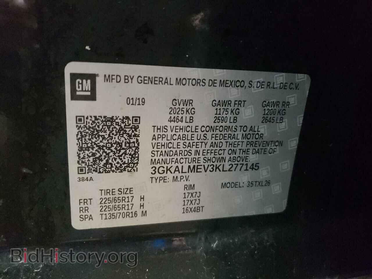 2019 GMC TERRAIN - VIN: 3GKALMEV3KL277145 - Photo 10