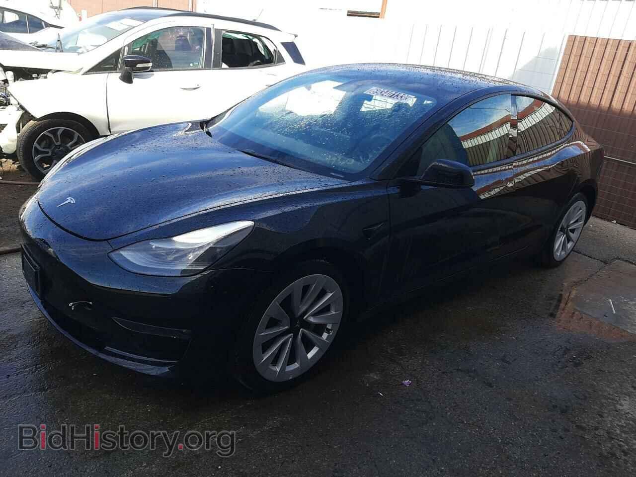 Photo 5YJ3E1EB4NF186018 - TESLA MODEL 3 2022