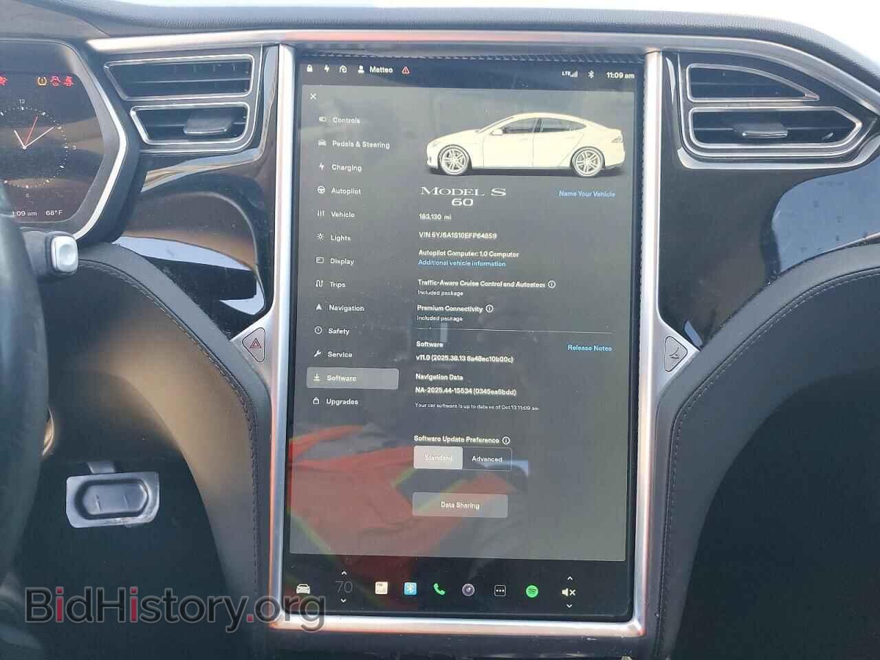 2014 TESLA MODEL S - VIN: 5YJSA1S10EFP64859 - Photo 9