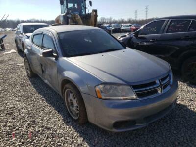 2013 Dodge AVENGER Avenger SE, silver — VIN 1C3CDZAG7DN748324, Copart