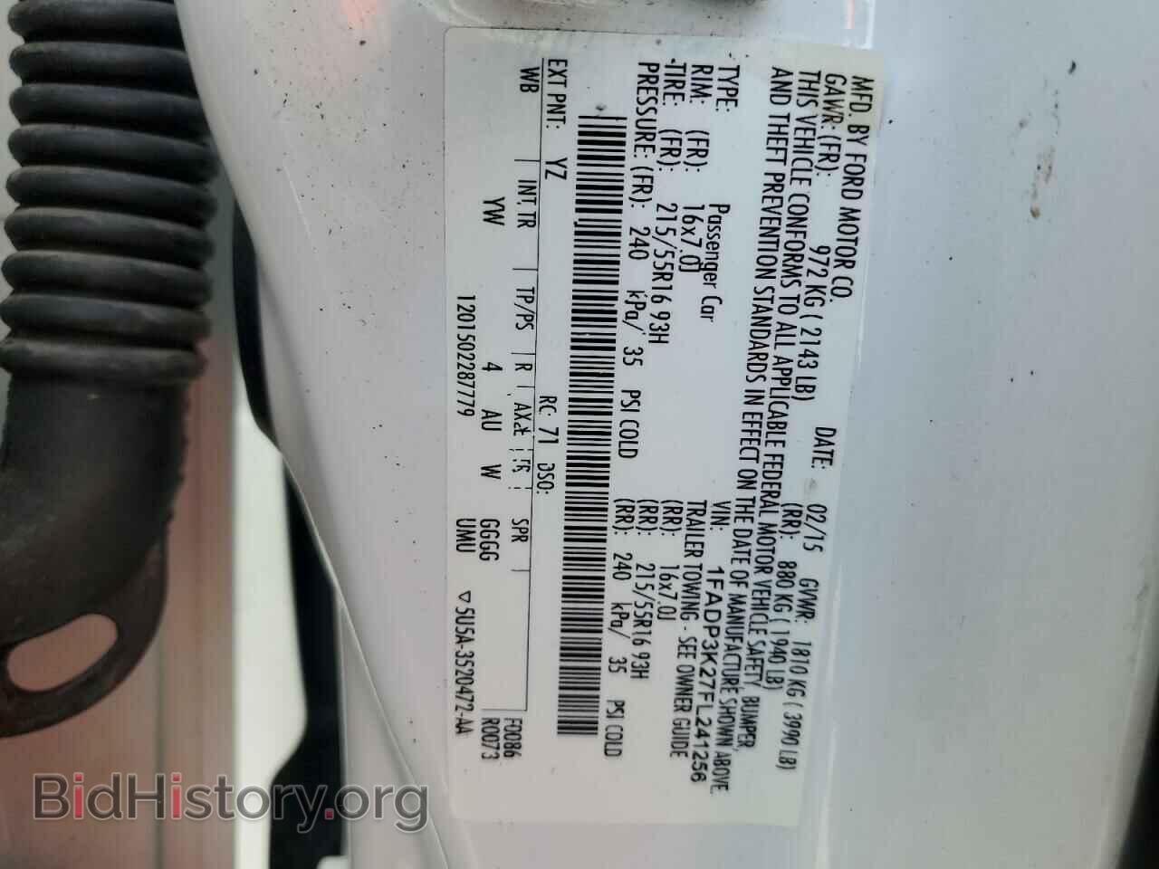 2015 FORD FOCUS - VIN: 1FADP3K27FL241256 - Фото 12
