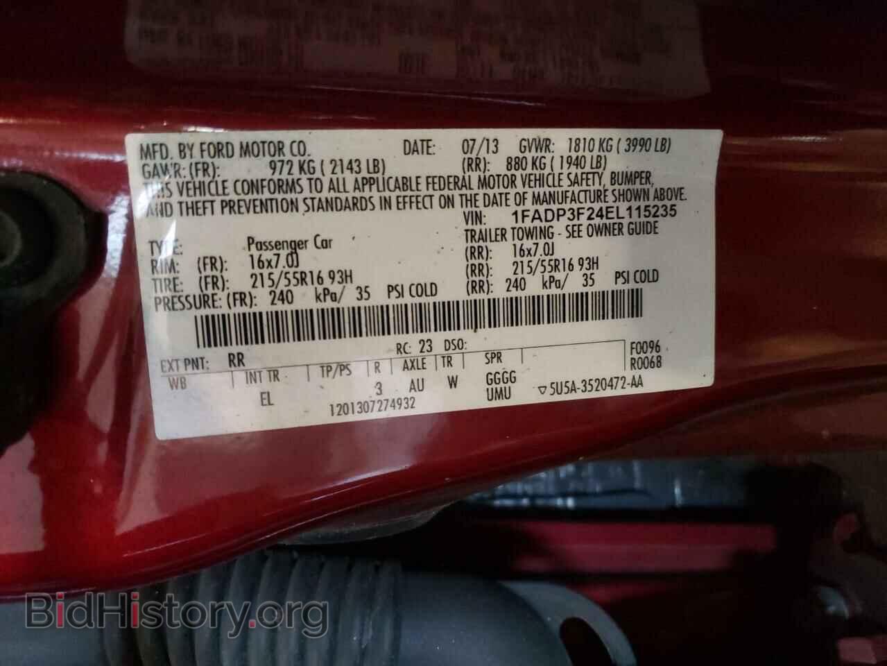 2014 FORD FOCUS - VIN: 1FADP3F24EL115235 - Photo 10