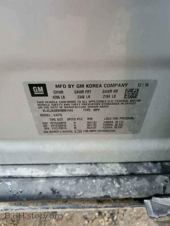 2017 BUICK ENCORE - VIN: KL4CJASB9HB081444 - Photo 13