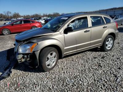 2008 Dodge CALIBER Caliber SX, gold — VIN 1B3HB48B38D692349, Copart