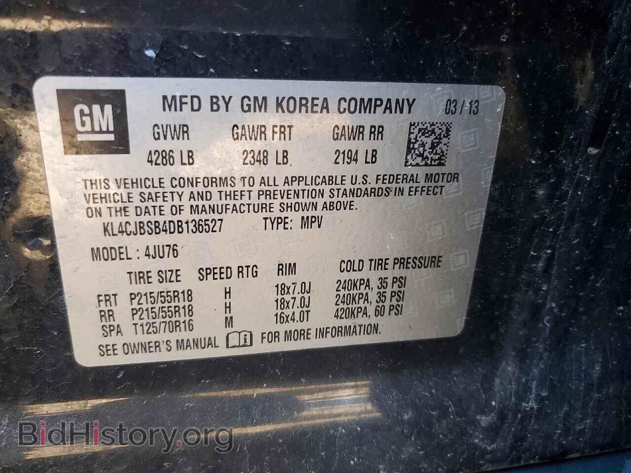 2013 BUICK ENCORE - VIN: KL4CJBSB4DB136527 - Photo 13