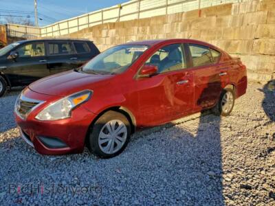 2019 Nissan VERSA S, red — VIN 3N1CN7AP7KL859596, Copart