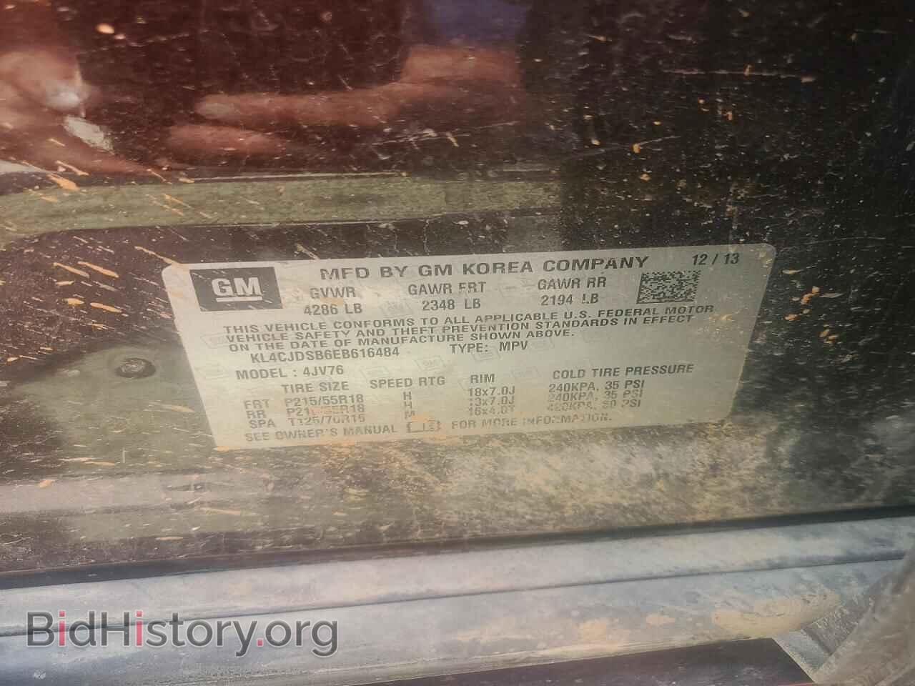 2014 BUICK ENCORE - VIN: KL4CJDSB6EB616484 - Photo 12