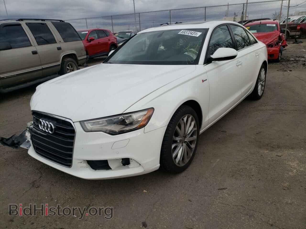 2014 AUDI A6 - VIN: WAUFGAFC2EN128647 - Фото 2