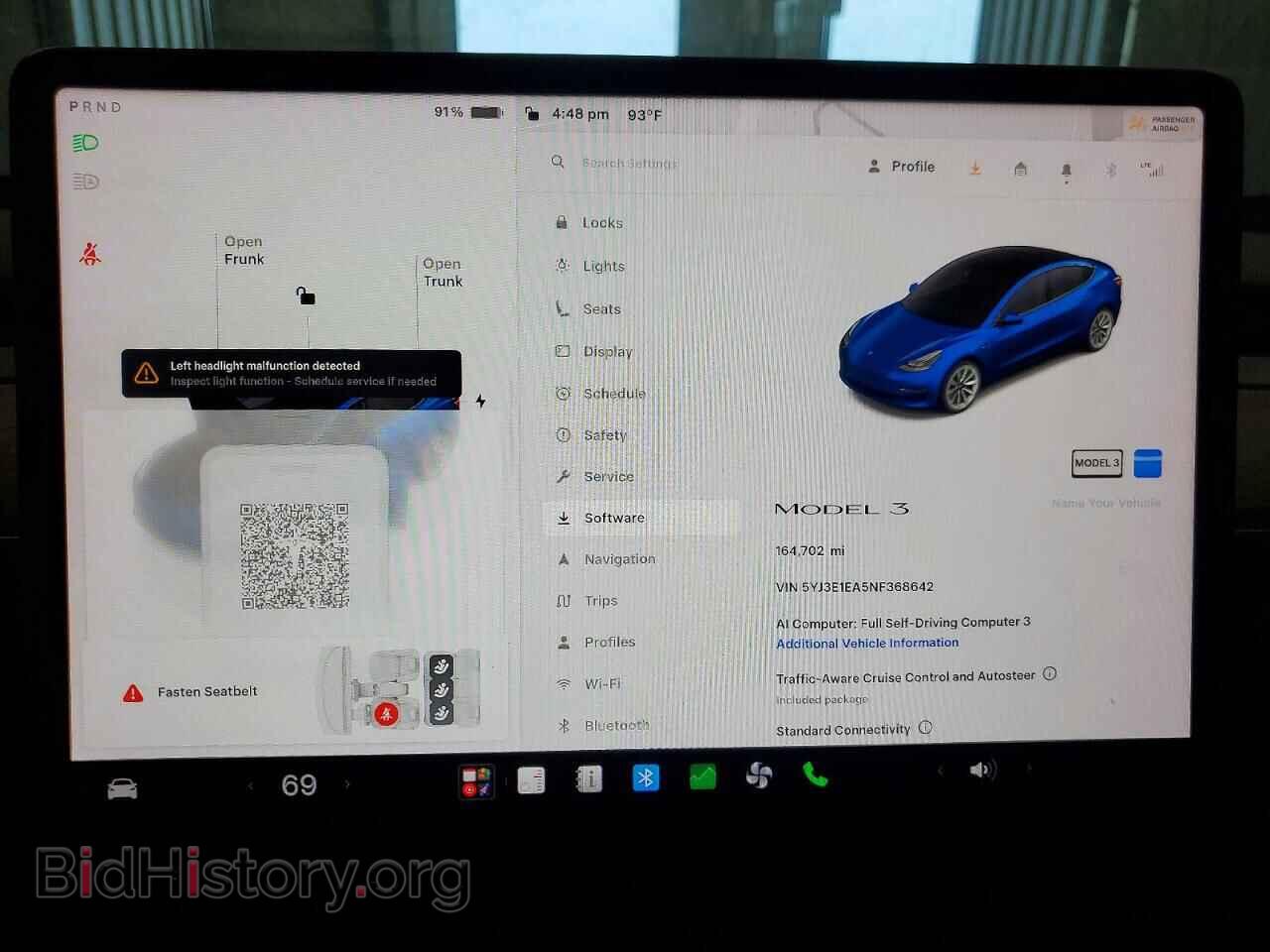 2022 TESLA MODEL 3 - VIN: 5YJ3E1EA5NF368642 - Photo 9