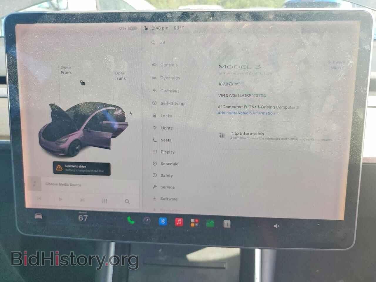 2019 TESLA MODEL 3 - VIN: 5YJ3E1EA1KF410705 - Photo 9