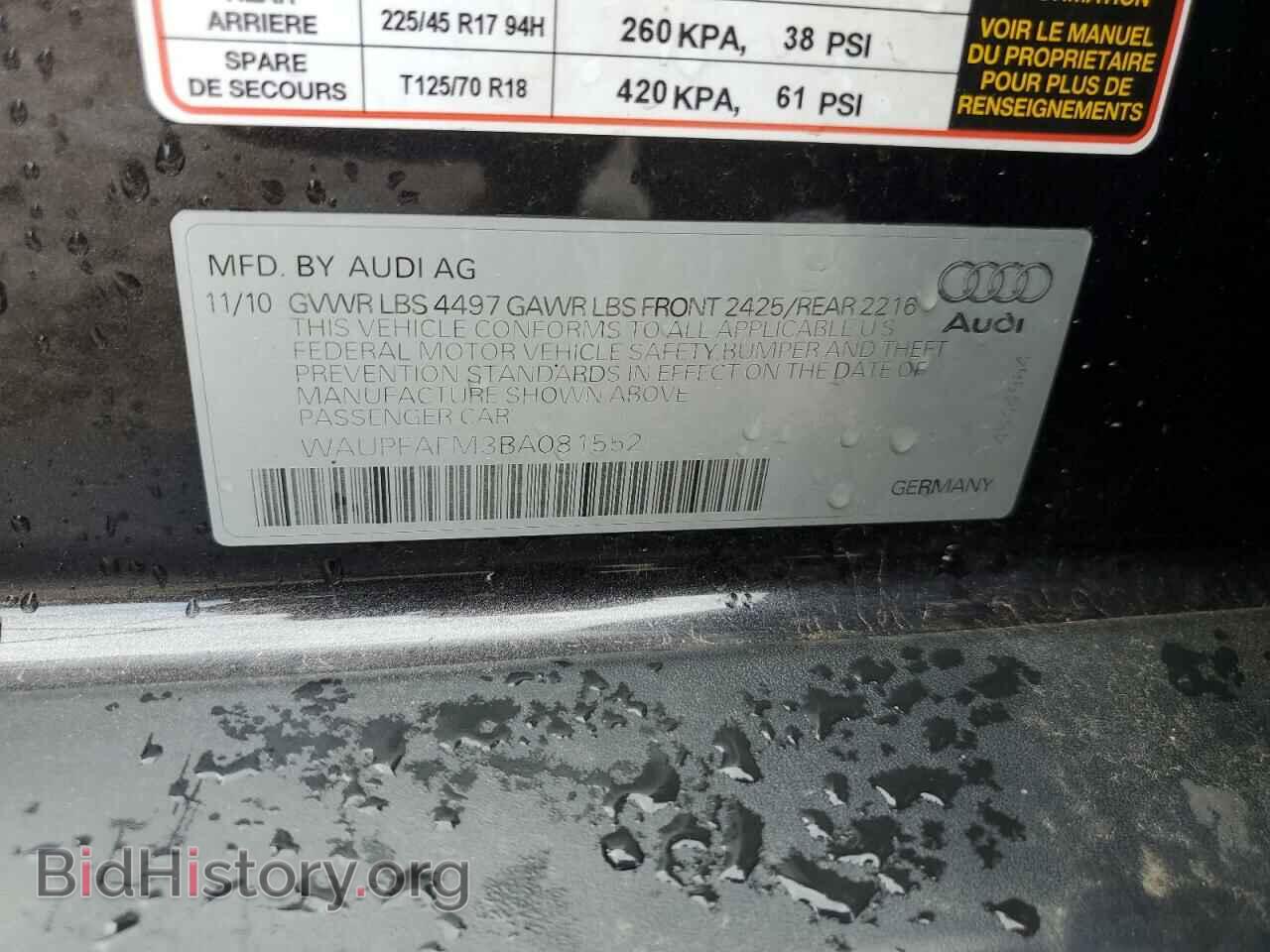 2011 AUDI A3 - VIN: WAUPFAFM3BA081552 - Photo 12