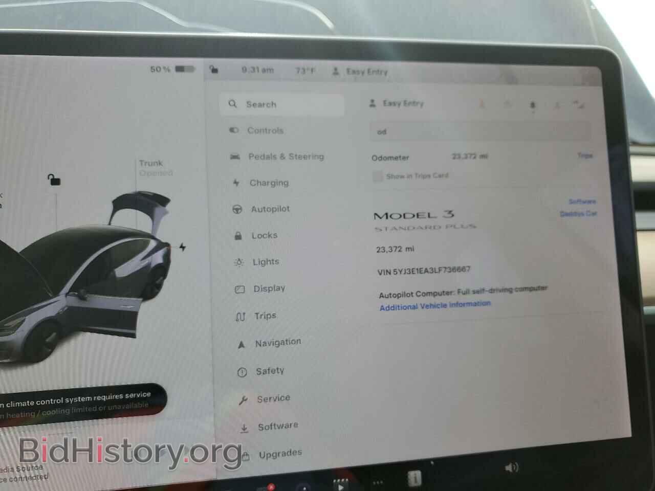 2020 TESLA MODEL 3 - VIN: 5YJ3E1EA3LF736667 - Фото 9