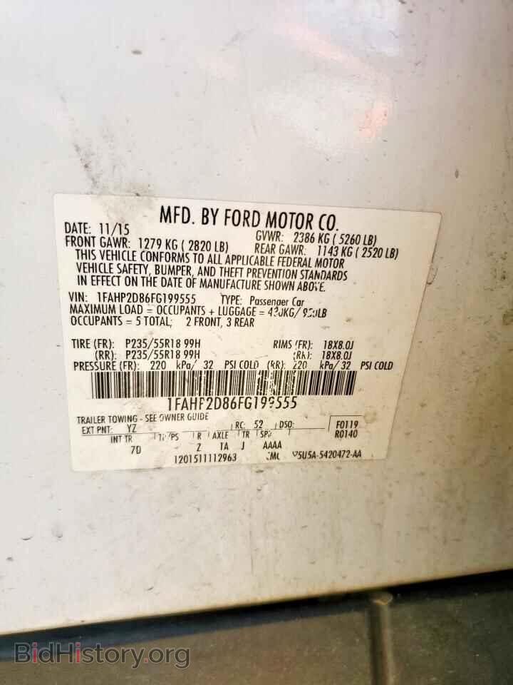 2015 FORD TAURUS - VIN: 1FAHP2D86FG199555 - Photo 12