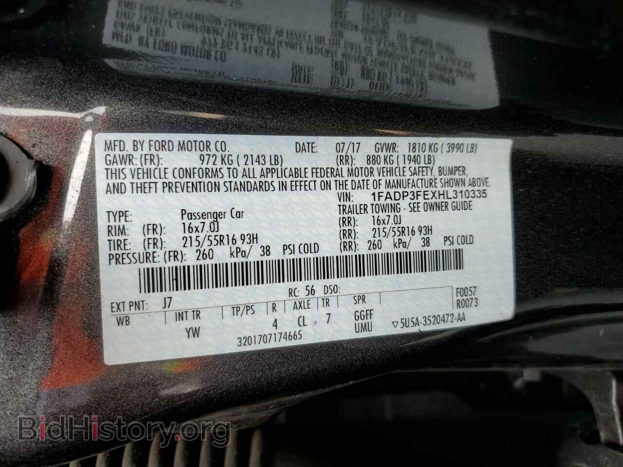 2017 FORD FOCUS - VIN: 1FADP3FEXHL310335 - Photo 12