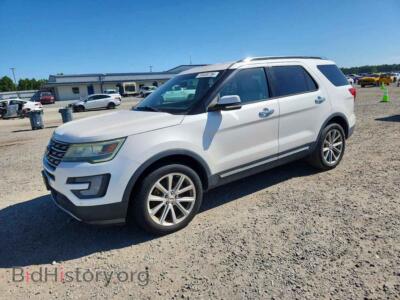 2016 Ford EXPLORER Limited, white — VIN 1FM5K8FH0GGB59514, Copart