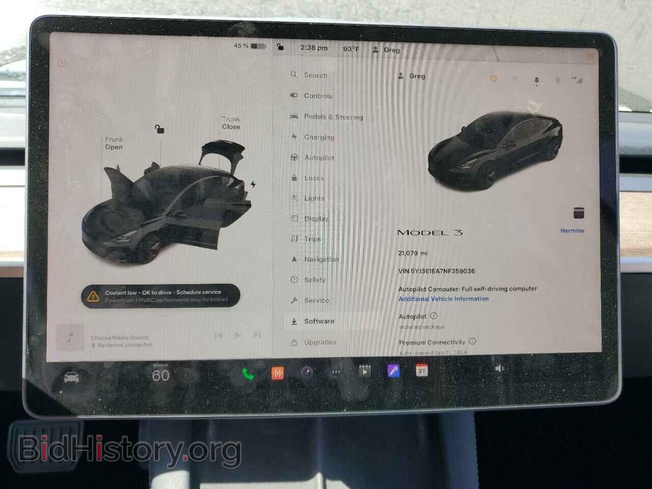 2022 TESLA MODEL 3 - VIN: 5YJ3E1EA7NF359036 - Фото 9