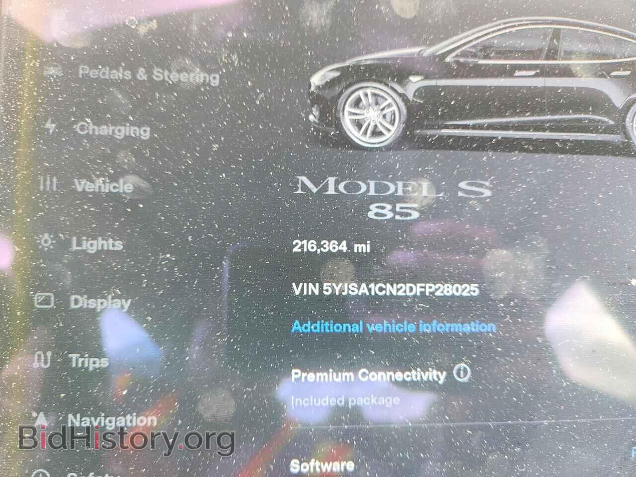 2013 TESLA MODEL S - VIN: 5YJSA1CN2DFP28025 - Фото 9