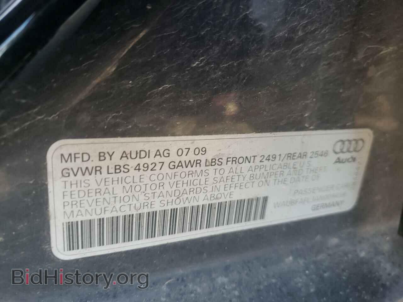 2010 AUDI A4 - VIN: WAUBFAFL3AN009498 - Фото 10