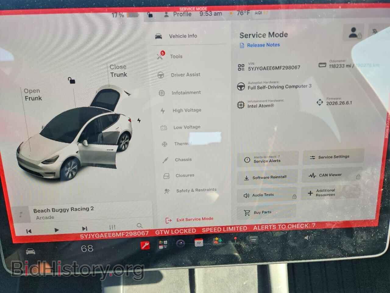 2021 TESLA MODEL Y - VIN: 5YJYGAEE6MF298067 - Photo 9