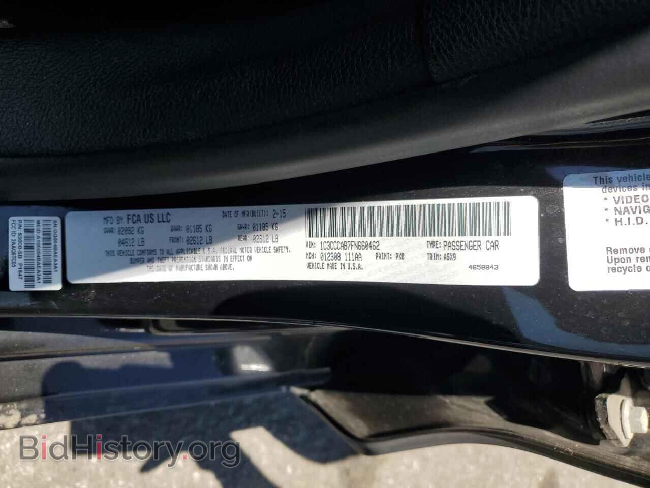2015 CHRYSLER 200 - VIN: 1C3CCCAB7FN660462 - Фото 12
