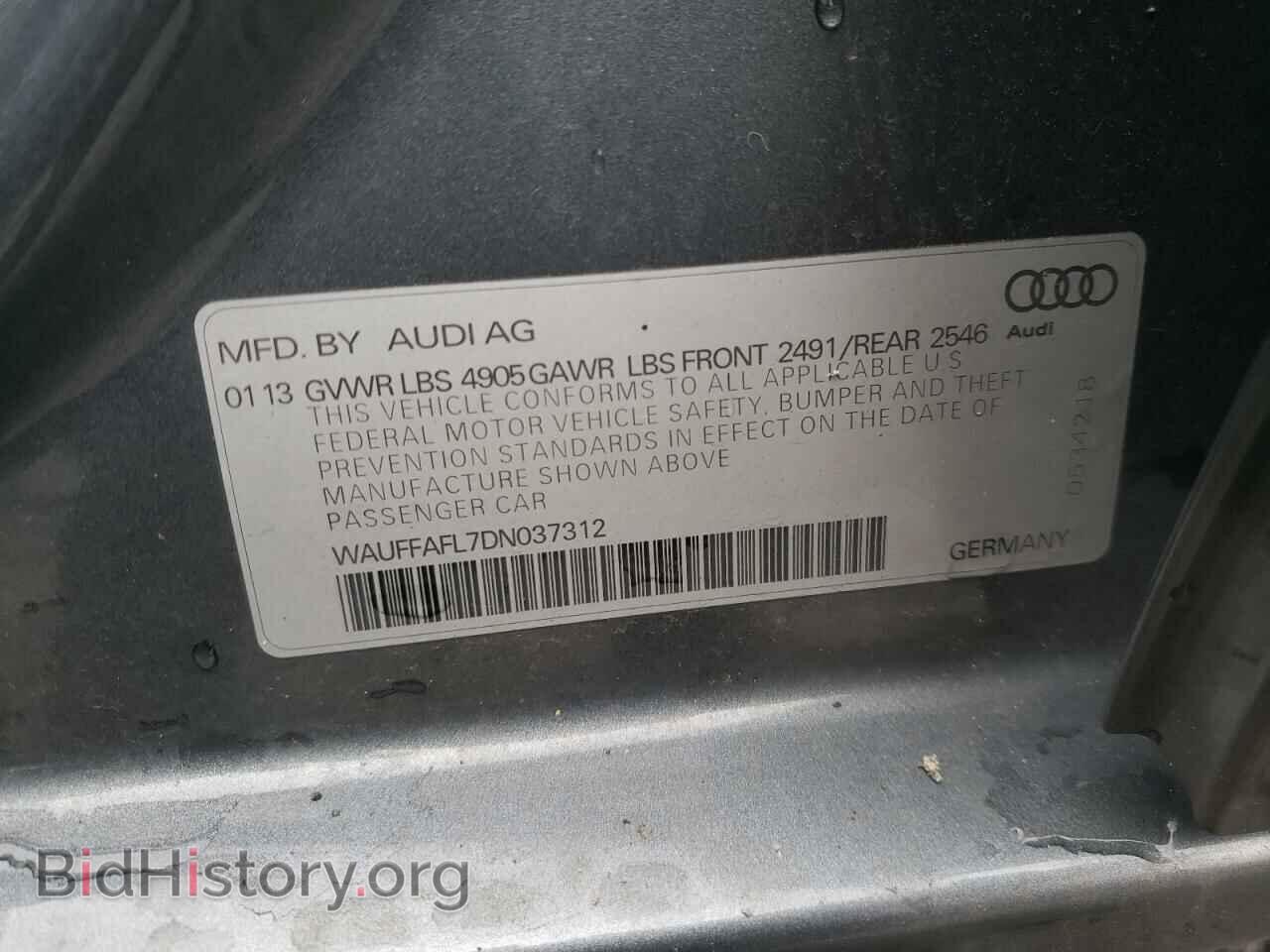 2013 AUDI A4 - VIN: WAUFFAFL7DN037312 - Фото 12