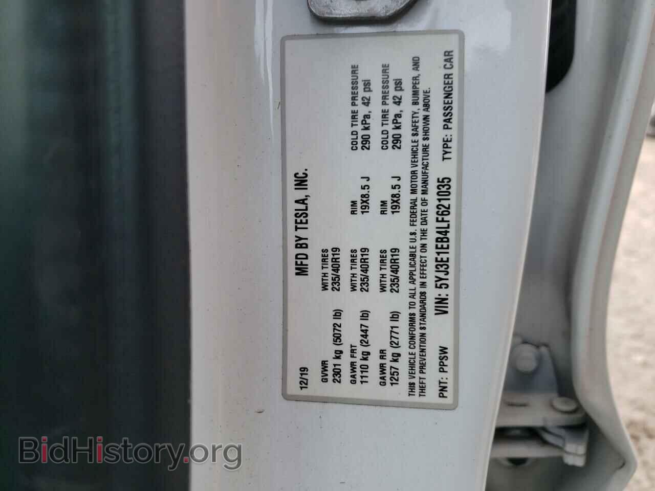 2020 TESLA MODEL 3 - VIN: 5YJ3E1EB4LF621035 - Фото 13