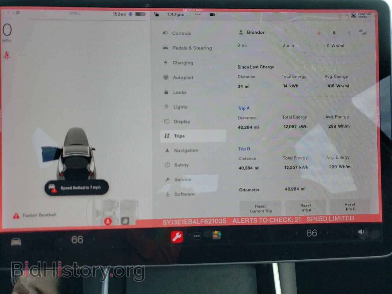 2020 TESLA MODEL 3 - VIN: 5YJ3E1EB4LF621035 - Фото 9