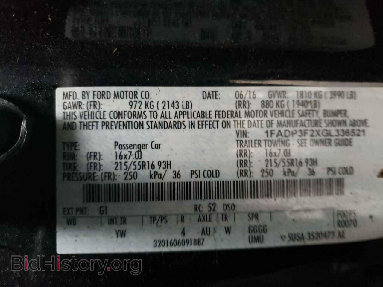 2016 FORD FOCUS - VIN: 1FADP3F2XGL336521 - Photo 10