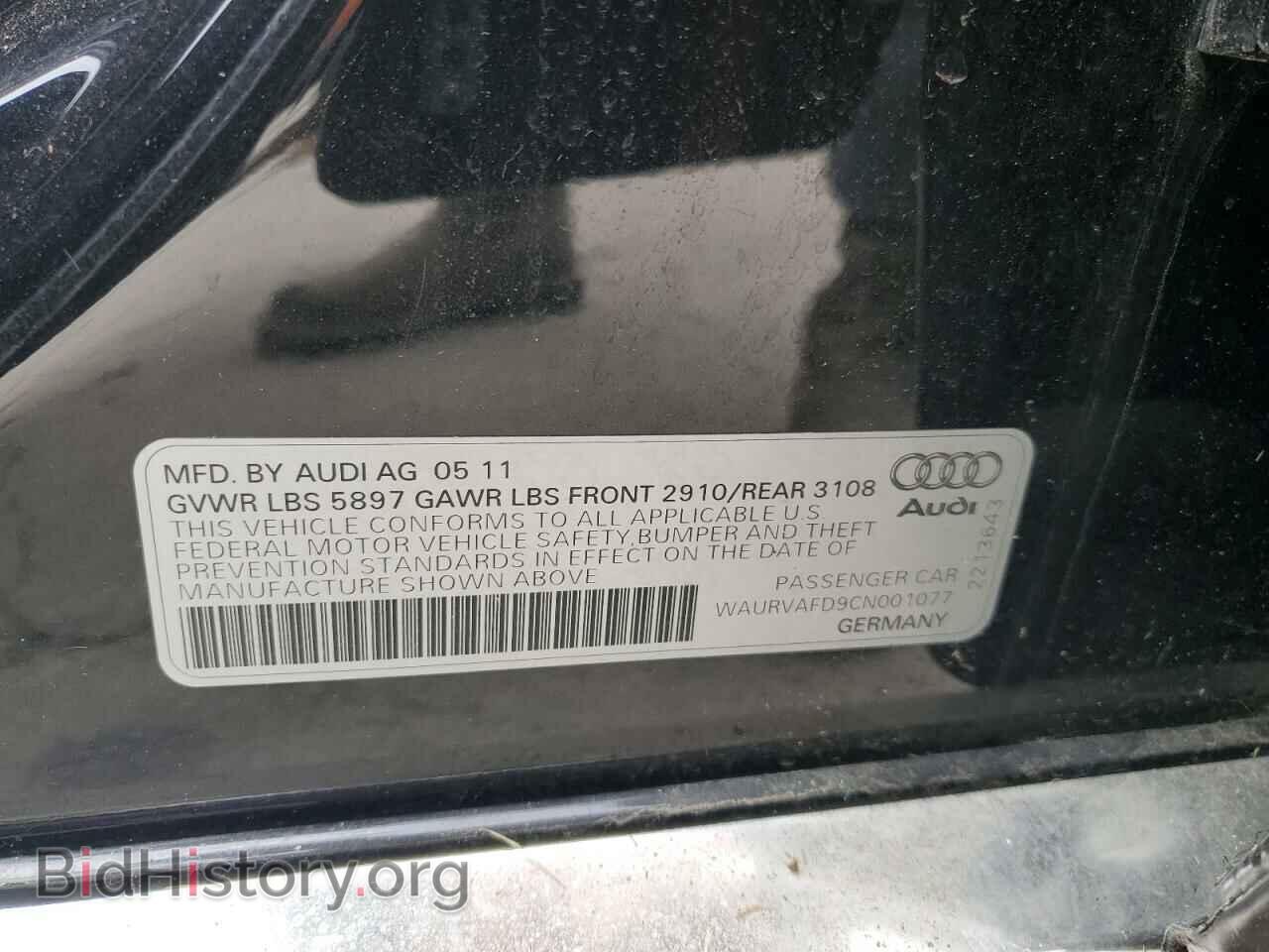 2012 AUDI A8 - VIN: WAURVAFD9CN001077 - Photo 12
