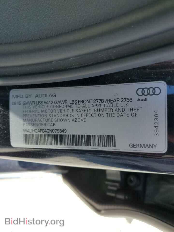 2016 AUDI A6 - VIN: WAUHGAFC4GN079849 - Фото 12
