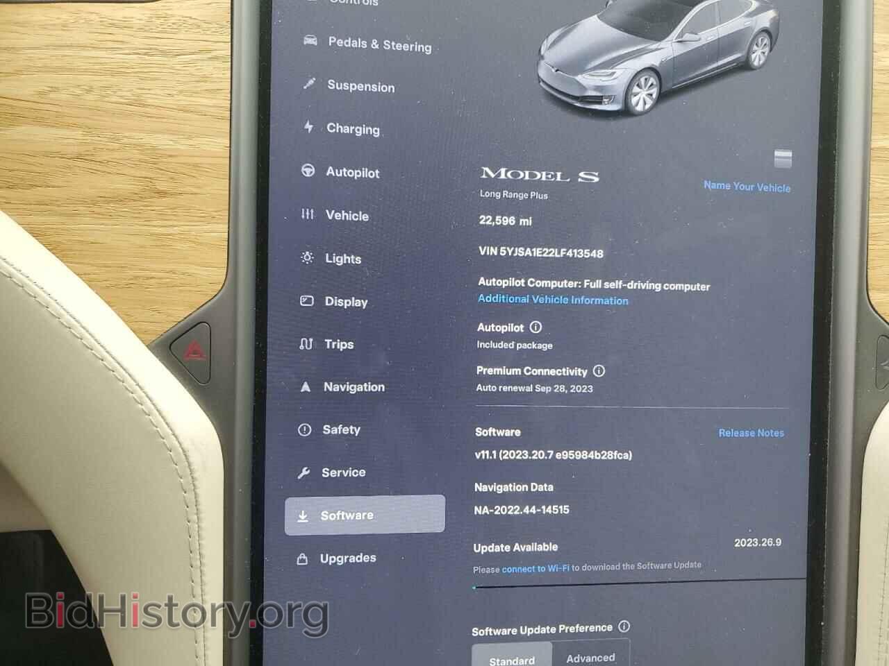 2020 TESLA MODEL S - VIN: 5YJSA1E22LF413548 - Фото 9