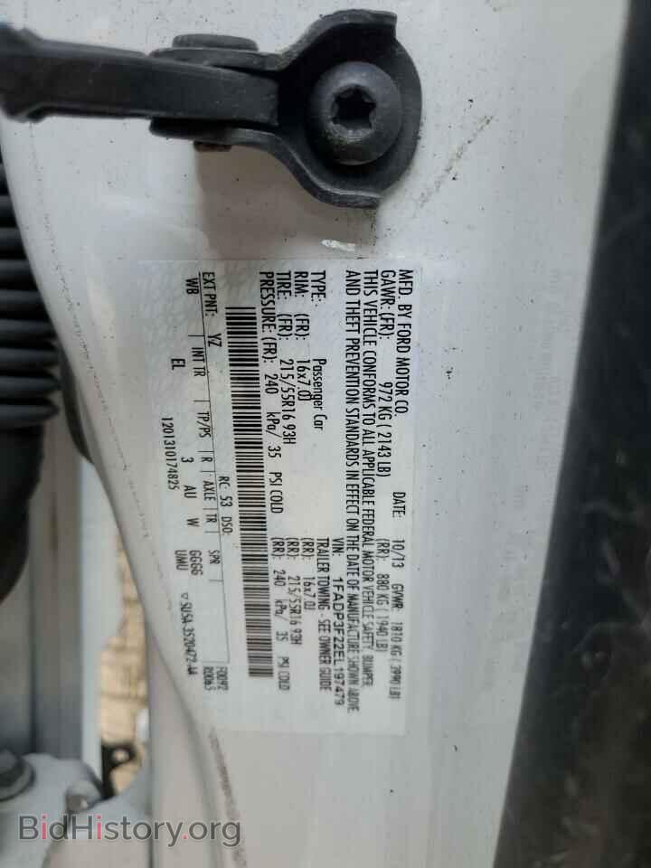 2014 FORD FOCUS - VIN: 1FADP3F22EL197479 - Фото 12