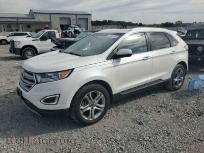 2015 Ford EDGE Titanium, белый — VIN 2FMTK4K91FBB10018, Copart