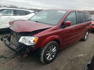 2016 Dodge CARAVAN Grand Cara, maroon — VIN 2C4RDGBG3GR125511, Copart
