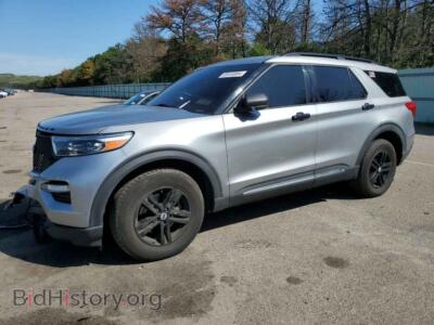2022 Ford EXPLORER XLT, серебристый — VIN 1FMSK8DH2NGC17593, Copart