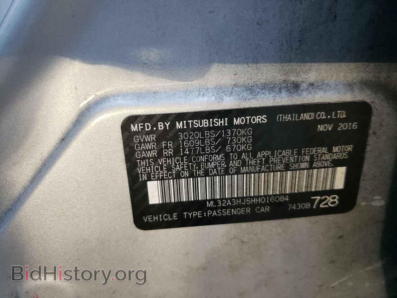 2017 MITSUBISHI MIRAGE - VIN: ML32A3HJ5HH016084 - Фото 10
