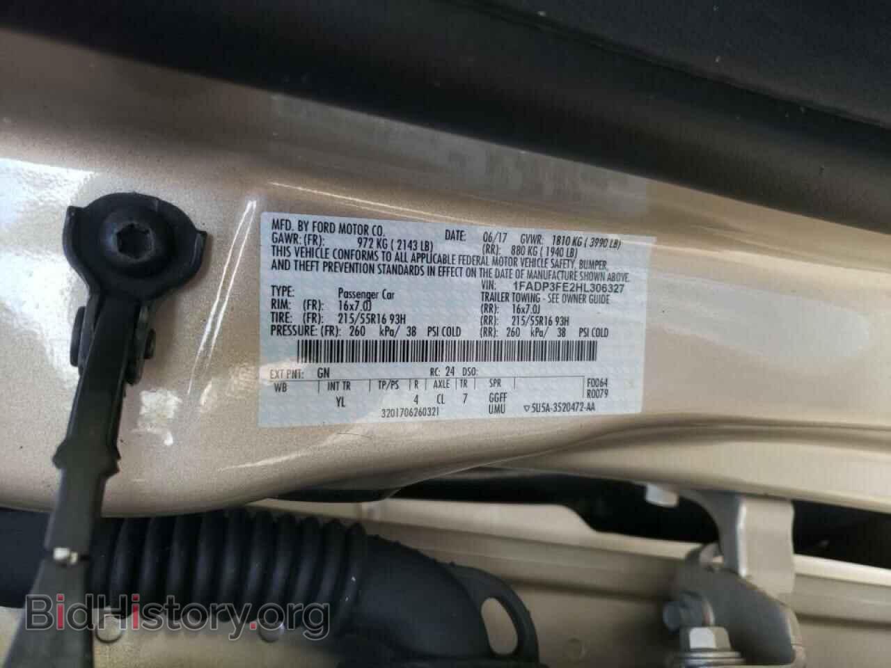 2017 FORD FOCUS - VIN: 1FADP3FE2HL306327 - Фото 10