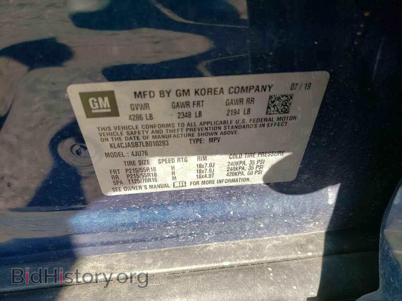 2020 BUICK ENCORE - VIN: KL4CJASB7LB010283 - Photo 10