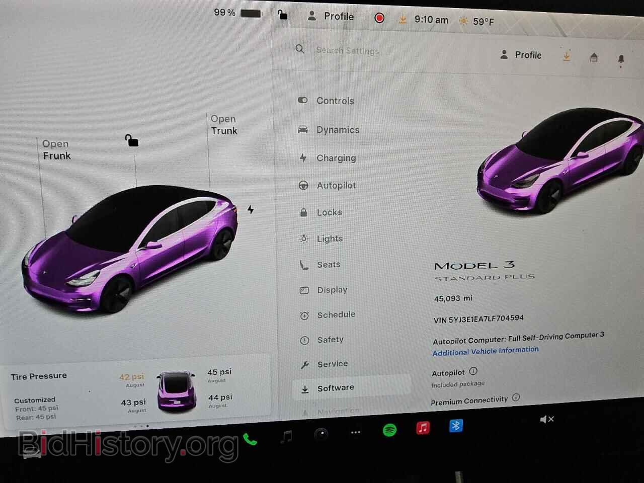 2020 TESLA MODEL 3 - VIN: 5YJ3E1EA7LF704594 - Фото 9