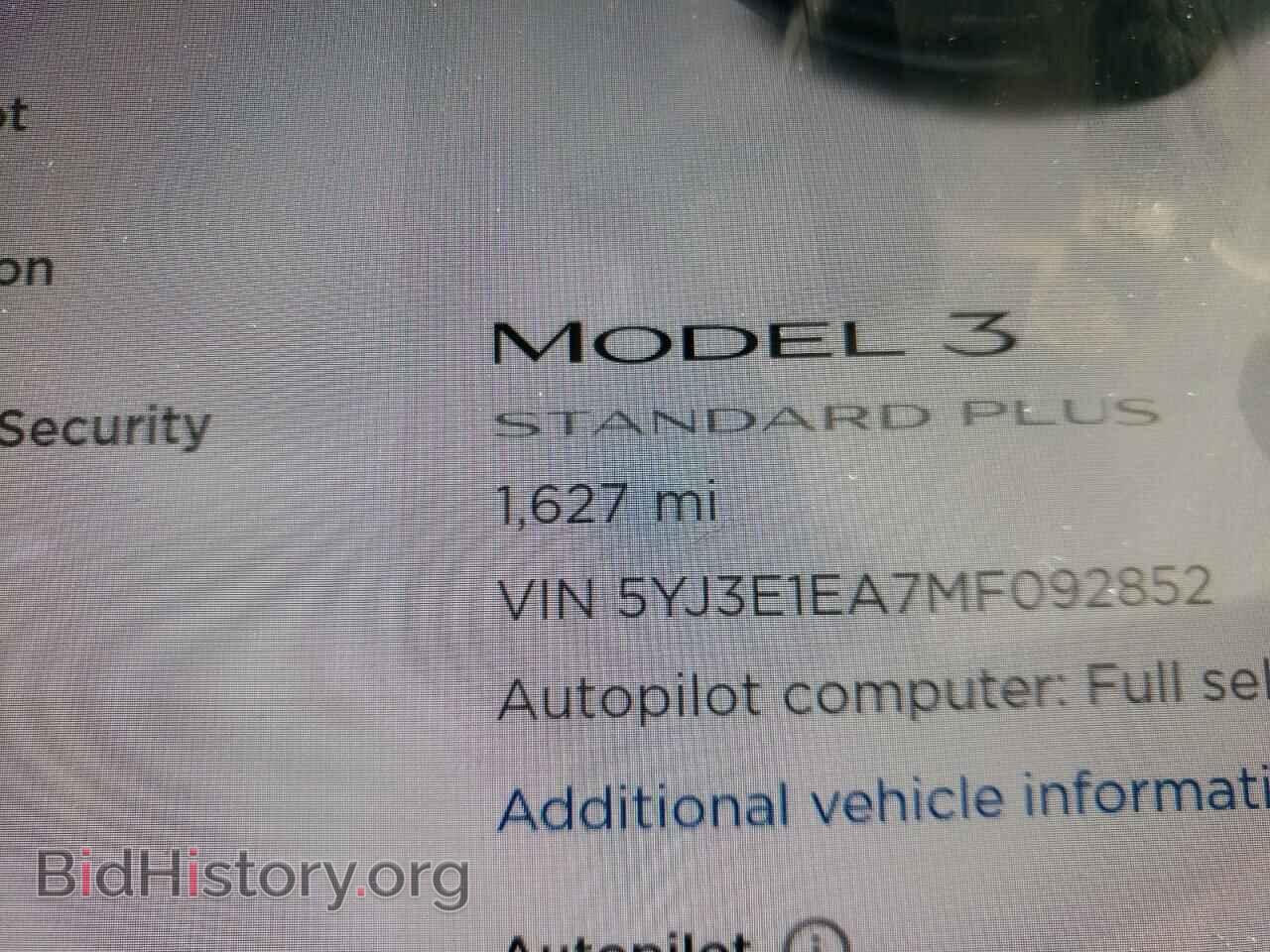 2021 TESLA MODEL 3 - VIN: 5YJ3E1EA7MF092852 - Фото 8