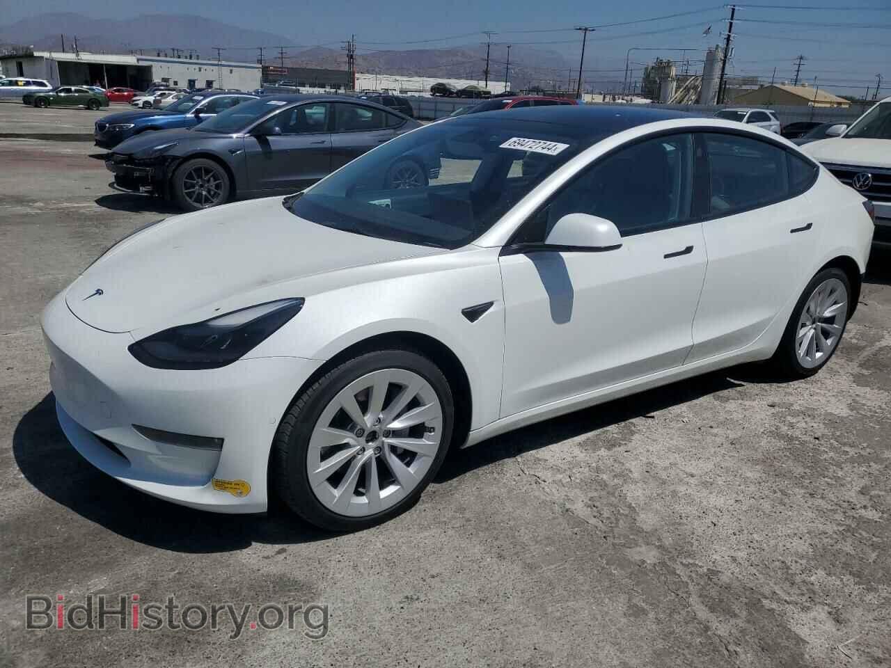Photo 5YJ3E1EB6NF132879 - TESLA MODEL 3 2022