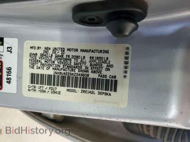 2010 TOYOTA COROLLA - VIN: 1NXBU4EE9AZ349608 - Photo 12