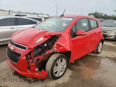 2015 Chevrolet SPARK Spark 1LT, красный — VIN KL8CD6S96FC714831, Copart