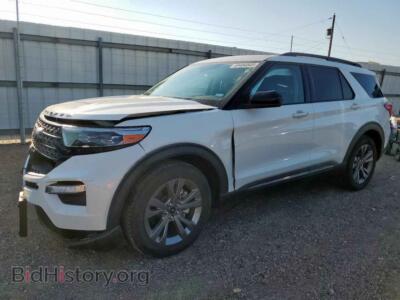 2023 Ford EXPLORER XLT, white — VIN 1FMSK7DH7PGA50581, Copart