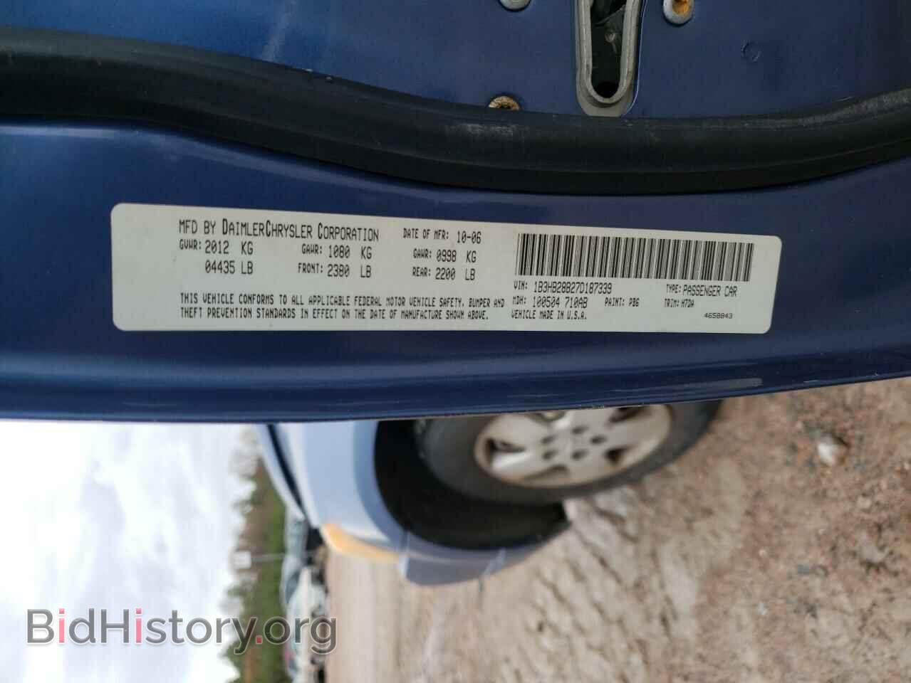 2007 DODGE CALIBER - VIN: 1B3HB28B27D187339 - Фото 12