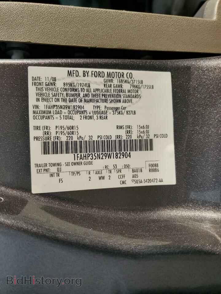 2009 FORD ALL Models - VIN: 1FAHP35N29W182904 - Фото 13